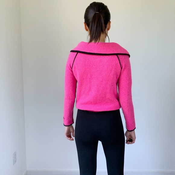 DIESEL HOT PINK Statement pullover sweater - Picture 7 of 8